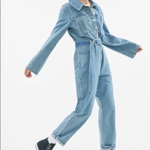 AGOLDE DUPE!! UO Denim Button Up Coverall